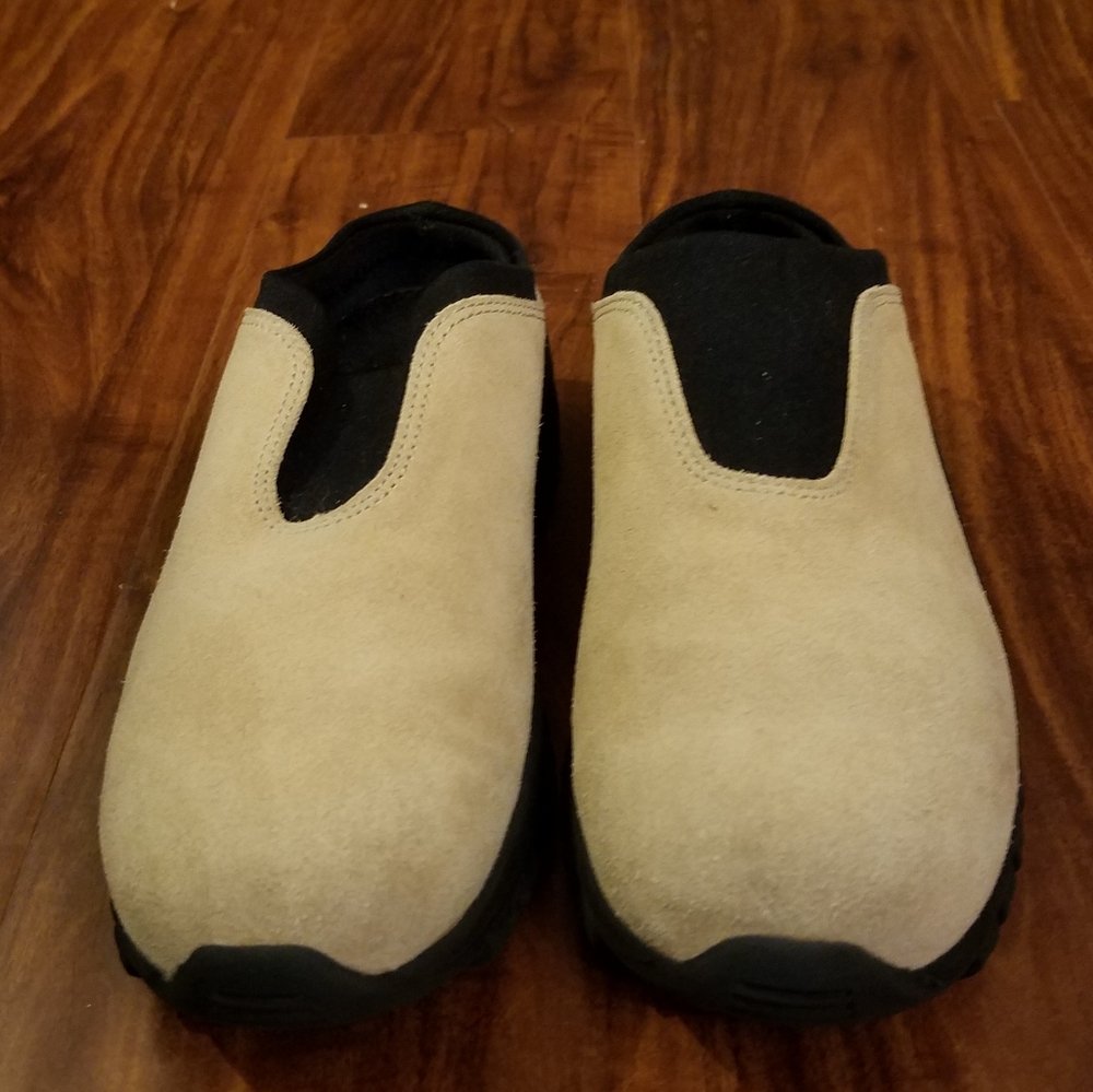Bass Slip-on Shoes Mules Clogs Tan Beige Size 6